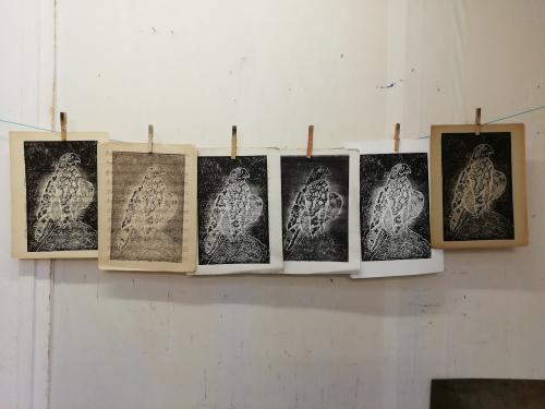 2024 : impressions gravure sur bois