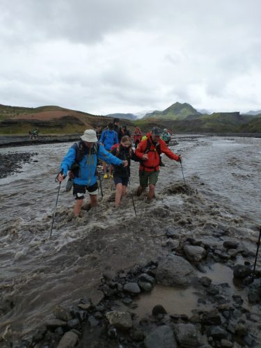 Pas mal de courant et l'eau est très froide